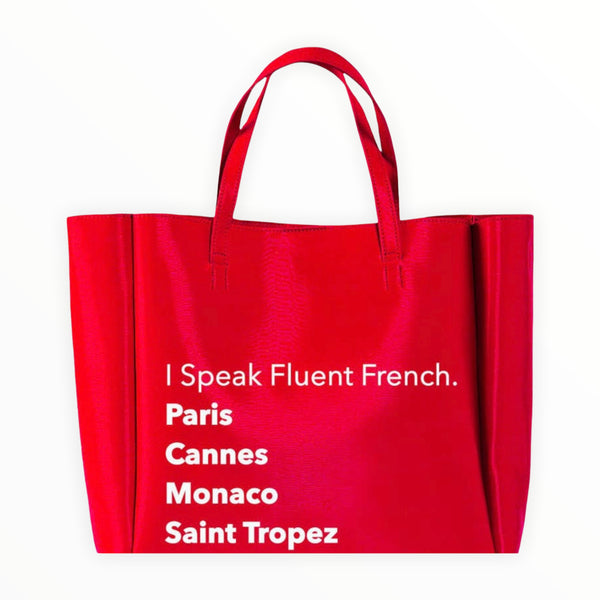 NEVER FULL TOTE - FLUENT FRENCH VEGAN LEATHER-RED
